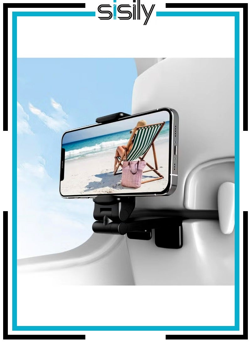 Sisily Universal 360° Adjustable Phone Holder – Airplane & Car Travel Mount, Hands-Free Mobile Stand for Seat Back, Desk & Bed - Image 1
