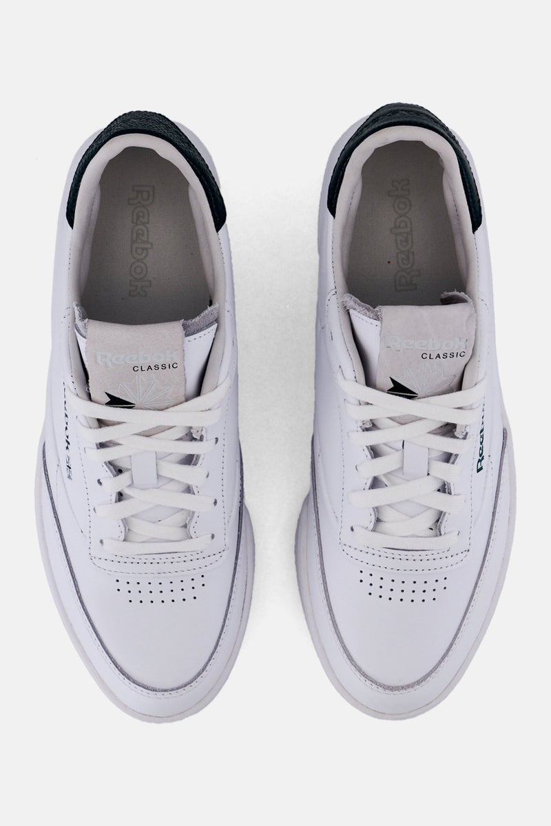 Reebok Women Club C Clean Lace Up Tennis Shoes, White  - Image 3