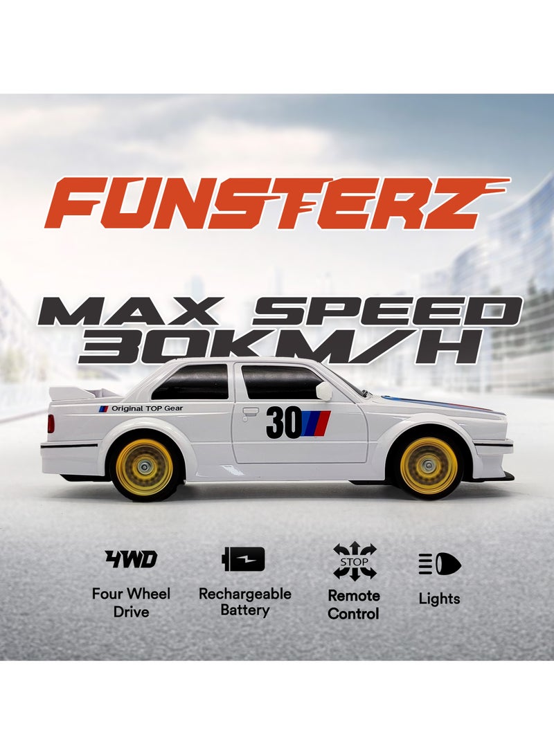 فونسترز سيارة فانسترز دريفت سيريز للتحكم عن بُعد | سيارة دفع رباعي بمقياس 1:16 مزودة بإضاءة LED وملحقاتها | سيارة سباق دريفت عالية السرعة بتردد 2.4 جيجاهرتز للأطفال من سن 6 سنوات فما فوق | سيارة كهربائية حمراء للتحكم عن بُعد مزودة ببطارية قابلة لإعادة الشحن - Image 3