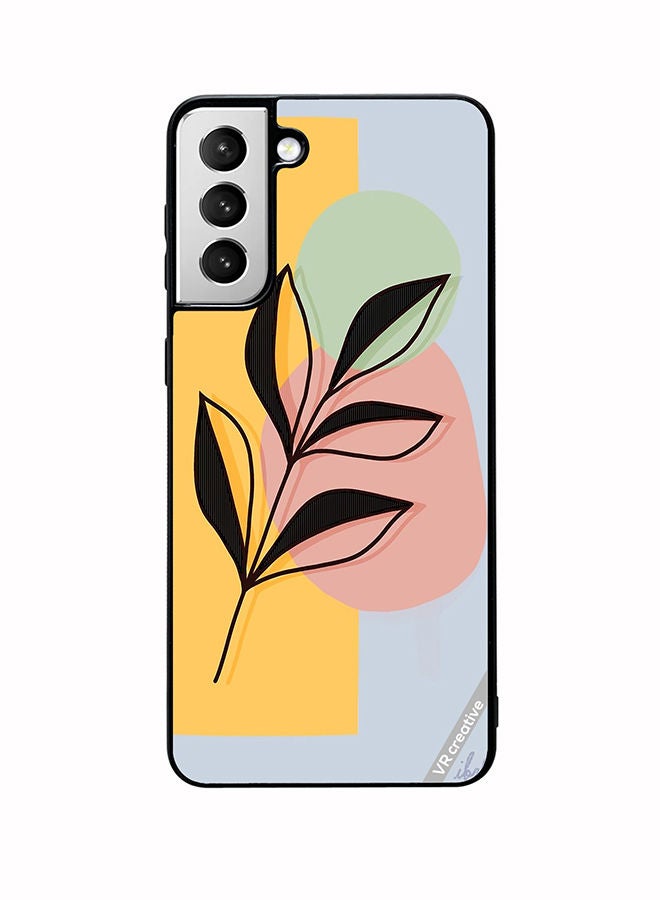 VR CREATIVE Protective Case Cover For Samsung Galaxy S22 5G Abstract Shapes And Floral Design Multicolour - Image 1