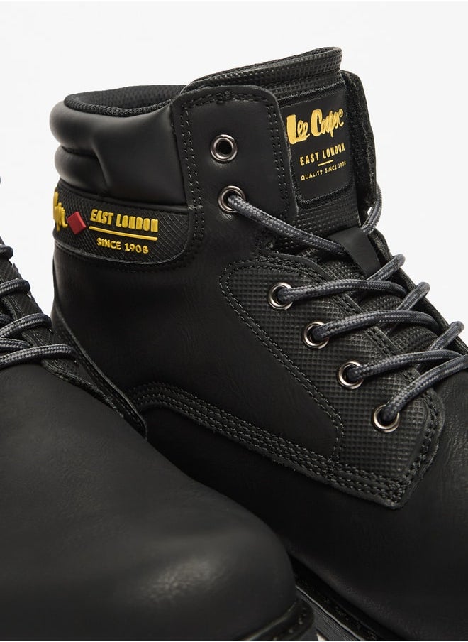 Lee Cooper Men's Logo Detail Chukka Boots with Lace-Up Closure  - Image 5