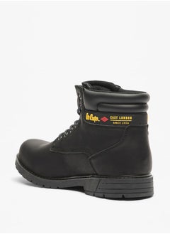 Lee Cooper Men's Logo Detail Chukka Boots with Lace-Up Closure  - Image 2