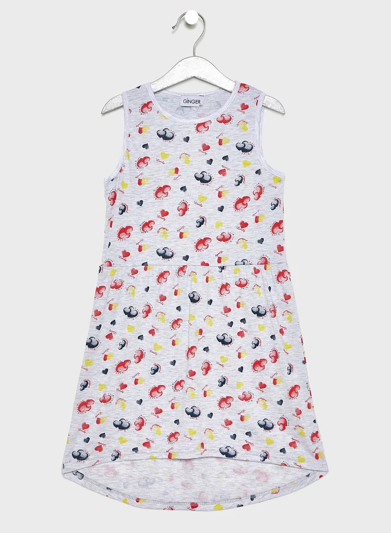 Little Ginger Printed Dress