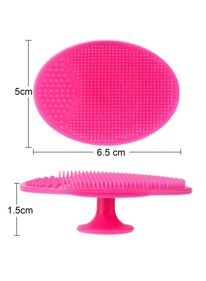 Tatuo 8 Pcs Face Scrubber Soft Silicone Face Scrubber Exfoliator Silicone Facial Cleansing Brush Cradle Cap Wash Brush Blackhead Pore Pad for Deep Cleaning Skin Care 8 Colors - Image 5