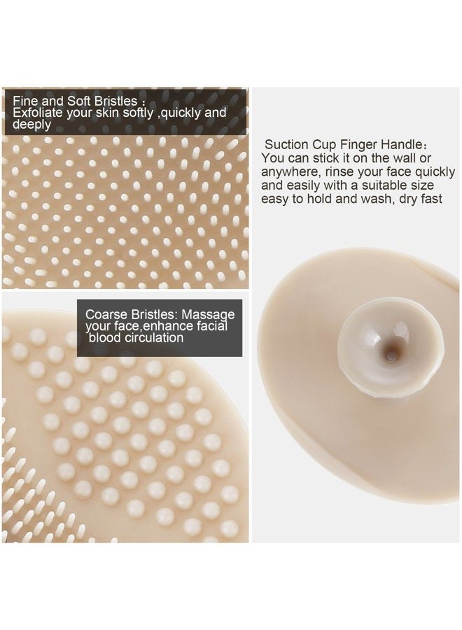 Tatuo 8 Pcs Face Scrubber Soft Silicone Face Scrubber Exfoliator Silicone Facial Cleansing Brush Cradle Cap Wash Brush Blackhead Pore Pad for Deep Cleaning Skin Care 8 Colors - Image 4