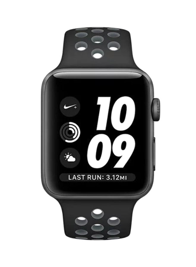 TWEGGON Silicone Dot Sport Band/Strap for Apple Watch All Series Compatible with 46mm/45mm/44mm/49mm Black/Grey - Image 4