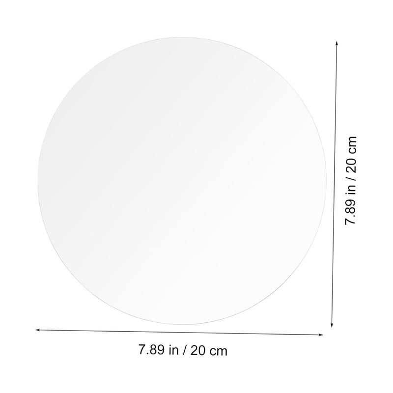 JECOMPRIS 2pcs Round Acrylic Discs Acrylic Round Sheets Circle Blanks High Transparency - Image 5
