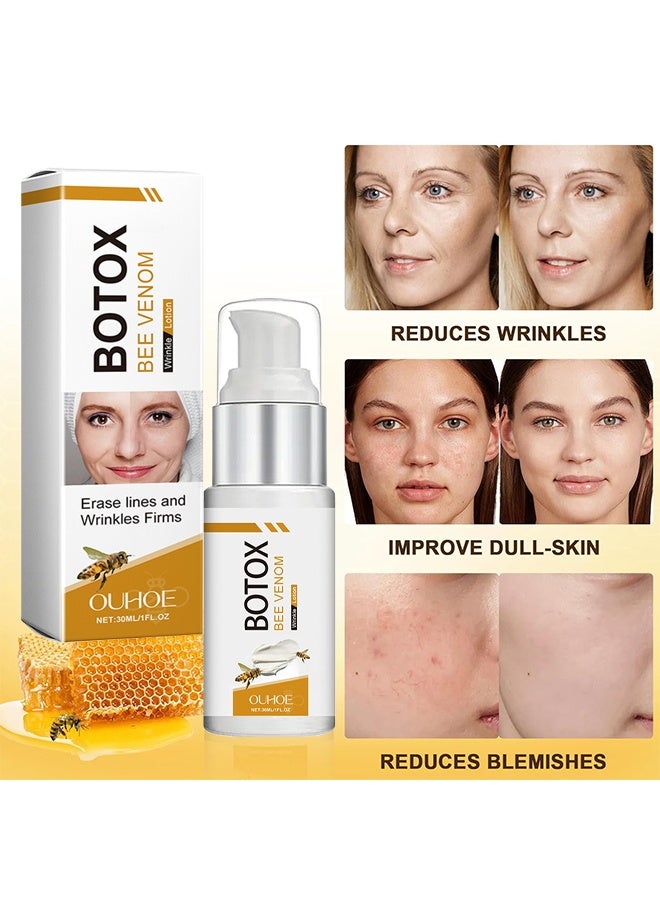 OUHOE Botox Bee Venom Cream, Anti-Wrinkle Firming & Moisturizing Multi-Purpose Cream, Upgrade Bee Venom Skin Treatment for Wrinkle Removal, Suitable for All Skin Types (30ml) - Image 5