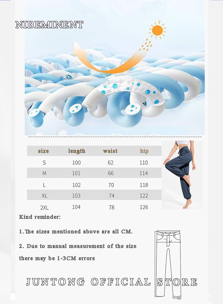 NIBEMINENT Loose Casual Sports Pants For Women, Slimming Quick Drying Breathable Running Dancing Yoga Pants, Thin Fitness Clothes, Leggings And Pprotective Pants  - Image 4