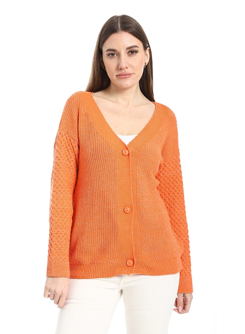 سيزار كارديجان صوف حريمي بزراير من الأمام - Image 2