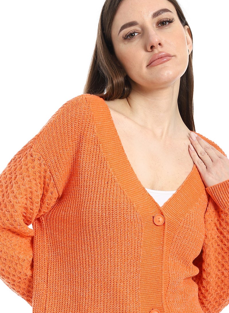 سيزار كارديجان صوف حريمي بزراير من الأمام - Image 3