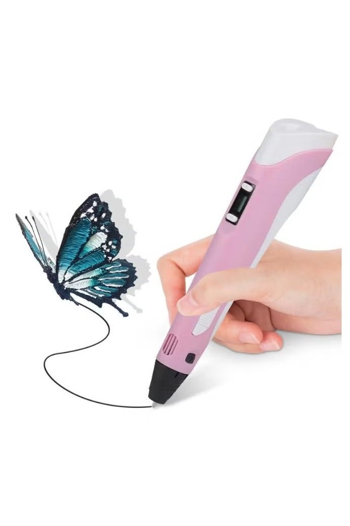 NYVIO 3D Printing Pen with LCD Screen – Works with 1.75mm PLA & ABS Filaments, USB Rechargeable, Adjustable Speed & Temperature – Creative Gift for Kids & Beginners - Image 3