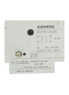 SIEMENS Siemens 3VU91313AA00 ADD ON AUX BLOCK 1NO1NC FOR 3VU13 3VU16 MPCB  - Image 2