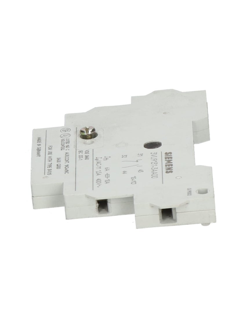 SIEMENS - Siemens 3VU91313AA00 ADD ON AUX BLOCK 1NO1NC FOR 3VU13 3VU16 MPCB - Image 1
