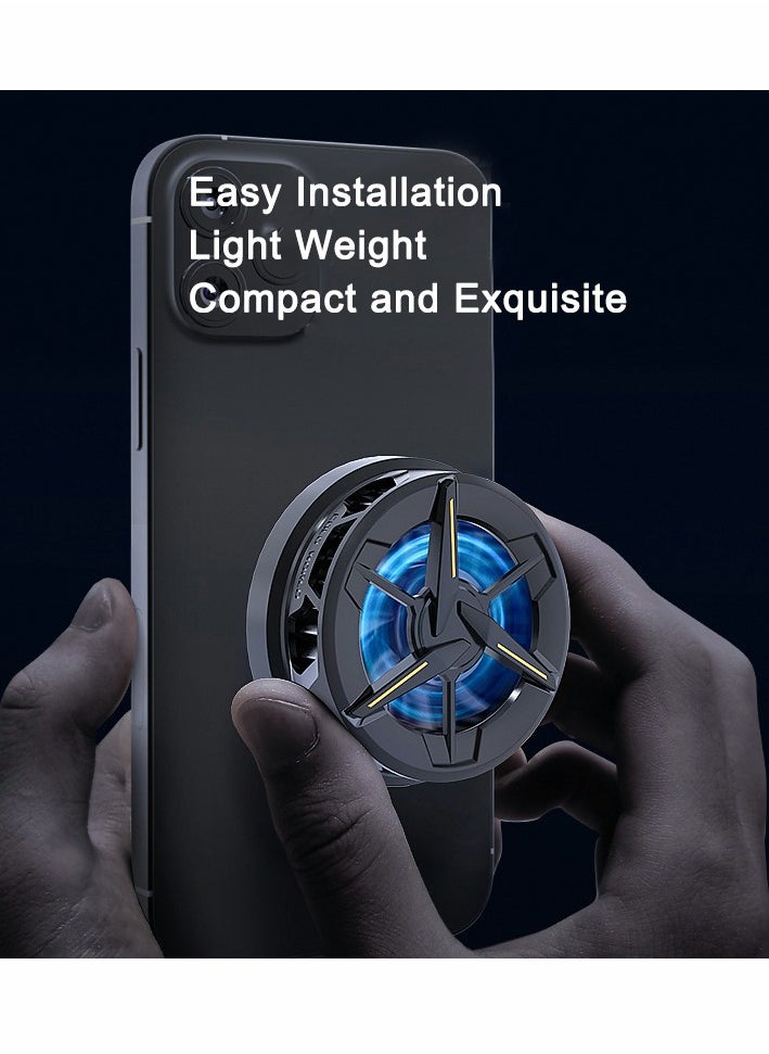 Generic Cell Phone Magnetic Cooler, Cell Phone Cooling Fun Portable Mobile Phone Radiator Cooling Fan, Gaming Semiconductor Cooling for iPhone iOS for Android and Tablet for ipad  - Image 5