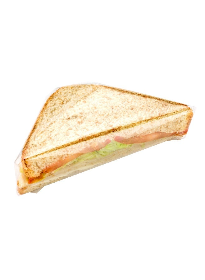 Restaurantware 9.75 Inch Plastic Food Wraps, 100 Pre-Cut Plastic Food Sheets - High Clarity, Heat Sealable, Clear Plastic Food Wrapping Plastic, Puncture-Resistant, For Sandwiches Or Snacks - Image 2