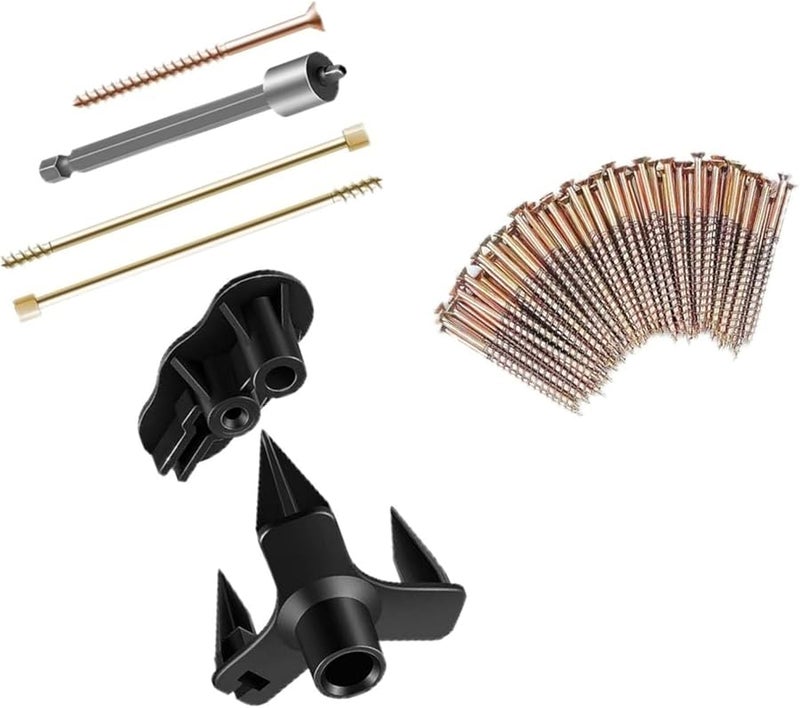 Wood Floor Repair Kit with 50 Screws Squeak Fixer for Carpets Hardwood Floors DIY - Image 4