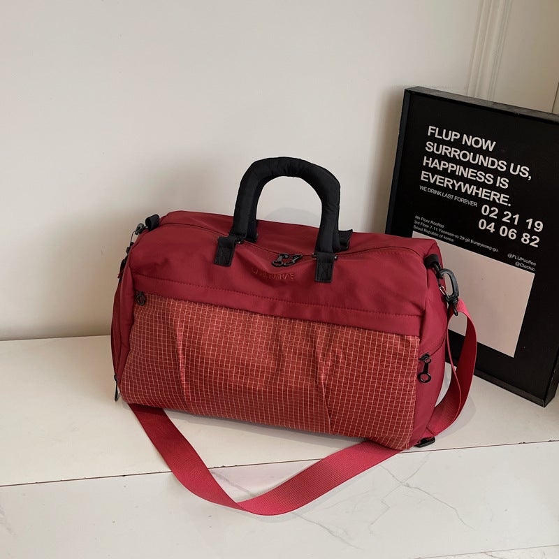 Lightweight Waterproof Oxford Travel Tote Bag with Wet and Dry Separation Compartment, Large Capacity Crossbody Gym Duffel for Women - Image 4
