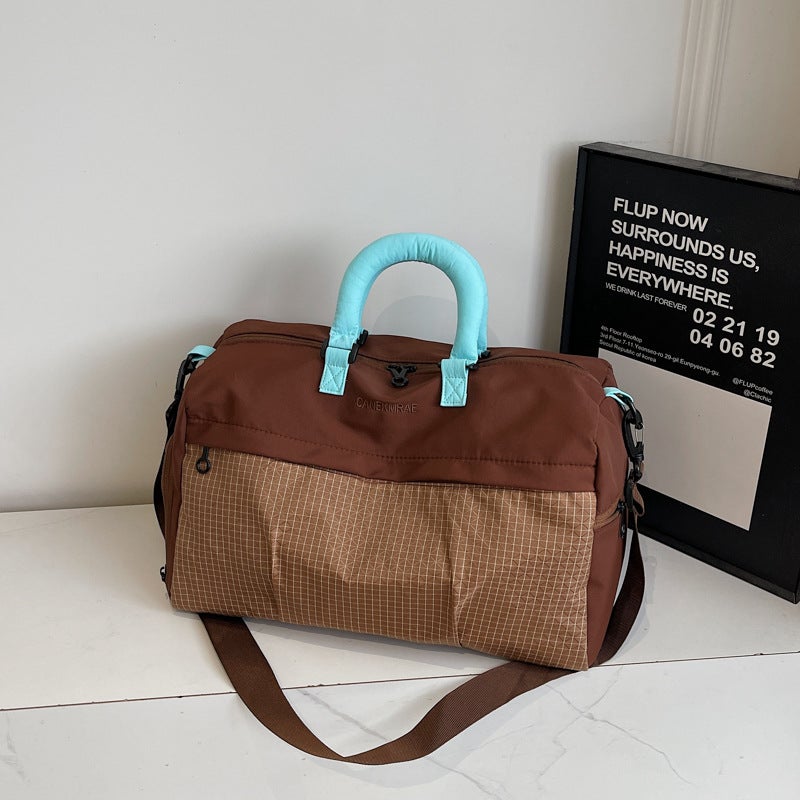 Lightweight Waterproof Oxford Travel Tote Bag with Wet and Dry Separation Compartment, Large Capacity Crossbody Gym Duffel for Women - Image 3