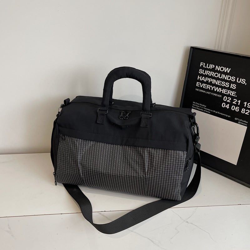 Lightweight Waterproof Oxford Travel Tote Bag with Wet and Dry Separation Compartment, Large Capacity Crossbody Gym Duffel for Women - Image 5