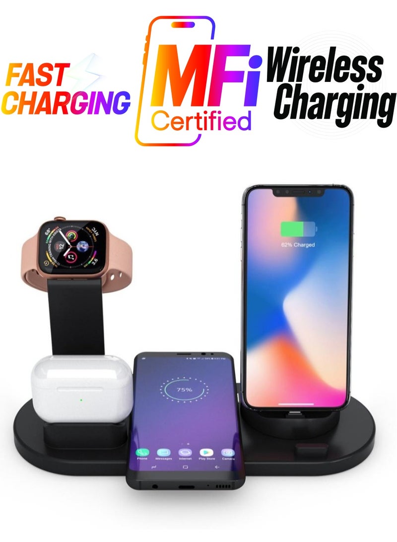 Phone Planet Professional Fast Wireless Charger for Apple iPhone/Android/Smartwatch and Air Pods  - Image 1