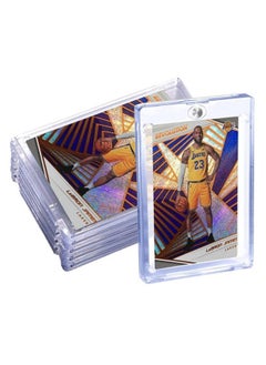 FOME Magnetic Card Holder Fome 5 Pack 35 Pt Acrylic Trading Cards Sleeves Cards Protectors Baseball Card Holder For Mtg Cards Pokemon Cards Yugioh Cards Sportscards Standard Collection Storage Display  - Image 2