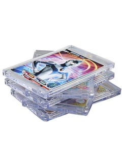 FOME Magnetic Card Holder Fome 5 Pack 35 Pt Acrylic Trading Cards Sleeves Cards Protectors Baseball Card Holder For Mtg Cards Pokemon Cards Yugioh Cards Sportscards Standard Collection Storage Display  - Image 4