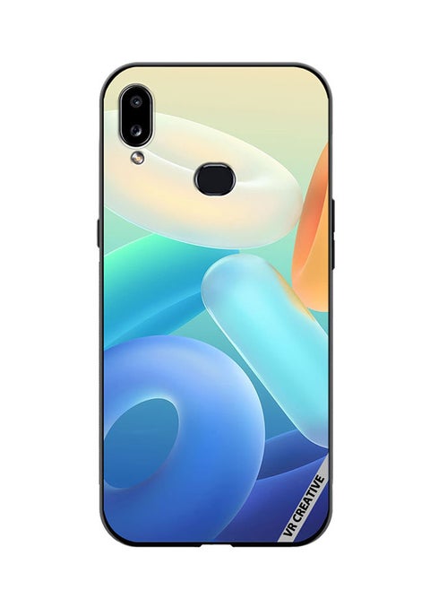 Protective Case Cover For Samsung Galaxy A10s Rings Design Multicolour