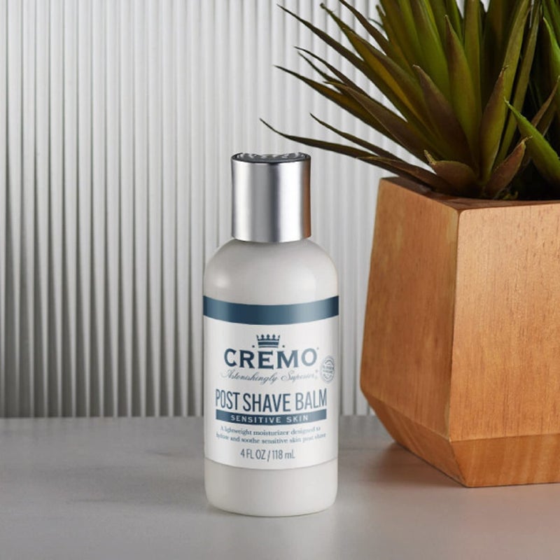 Cremo Sensitive Post Shave Balm, Soothes, And Protects Skin From Shaving Irritation, Dryness and Razor Burn, 4 Fluid Ounces - Image 4