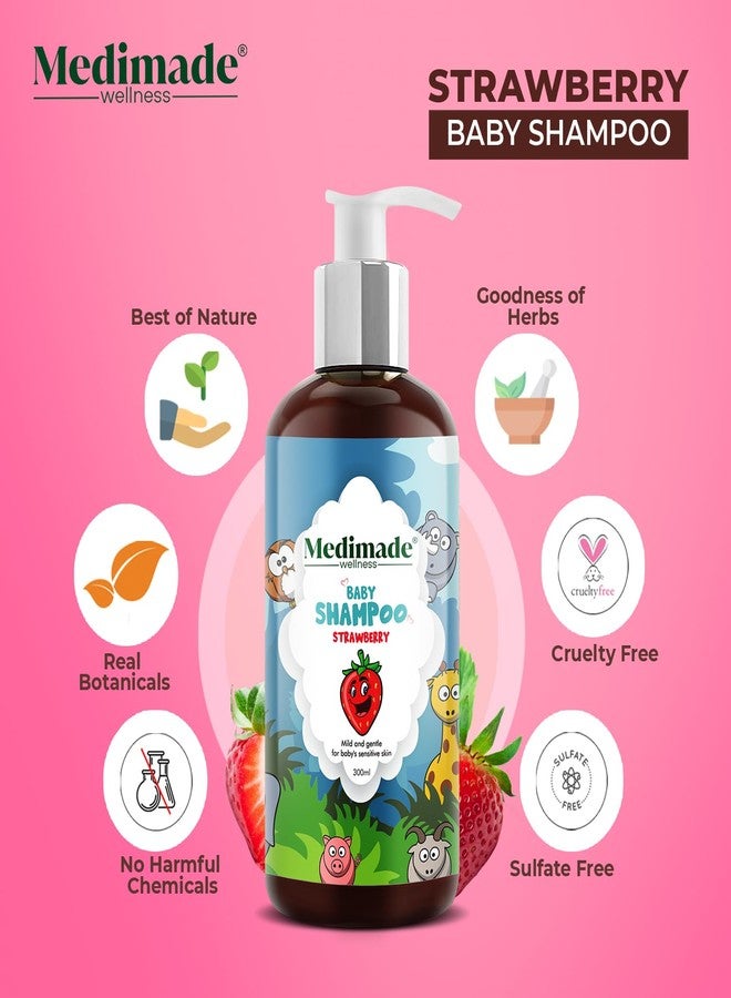 Medimade Strawberry Baby Shampoo | Gentle Cleansing Shampoo - Image 4