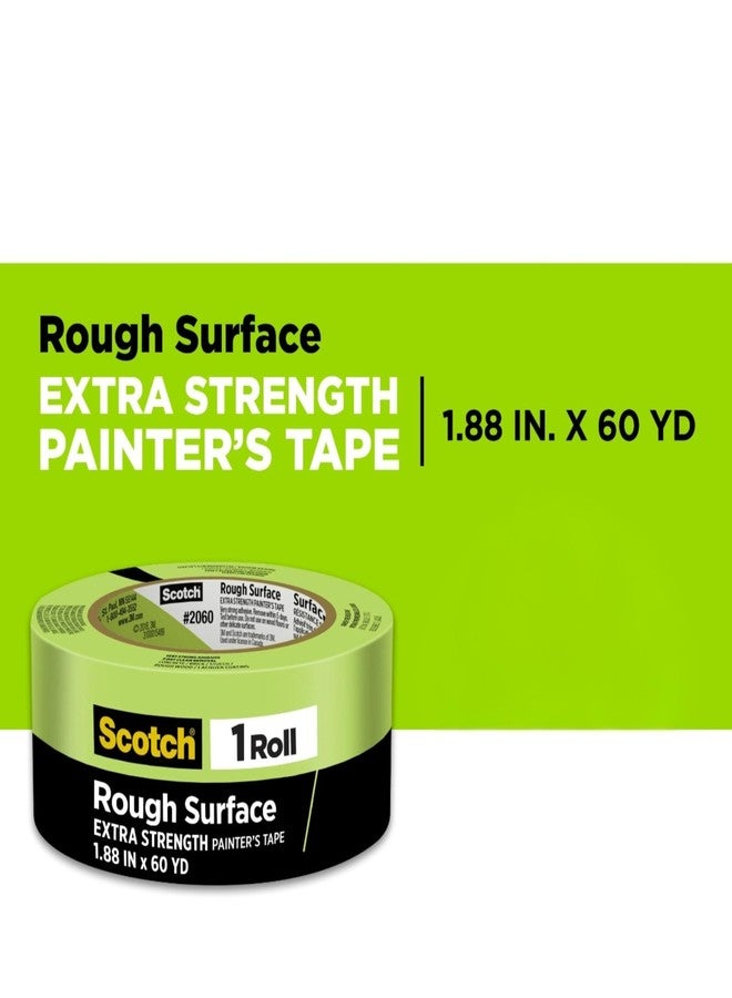 Scotch Rough Surface Painter's Tape 2060-48MP, 1.88 in x 60.1 yd (48mm x 55m), 3-Pack - Strong Adhesive, Clean Removal, Tear-Resistant Masking Tape, for Brick, Concrete, Stucco, Textured Surfaces - Image 2