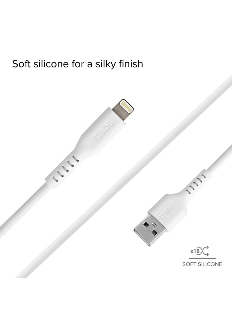 SBS Apple certified USB - Lightning cable for data and charging compatible with iPhone, iPad, iPod  - Image 4