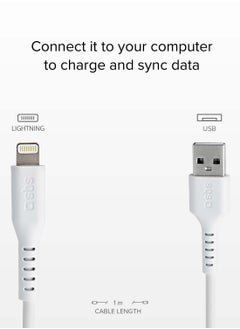 SBS Apple certified USB - Lightning cable for data and charging compatible with iPhone, iPad, iPod  - Image 3