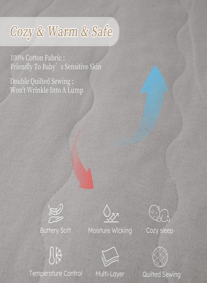 Looxii Baby Wearable Blanket Sleep Sack 18-24 Months 2.5 TOG Cotton Quilted Toddler Sleeping Sack 2-Way Zipper Warm for Winter - Image 5