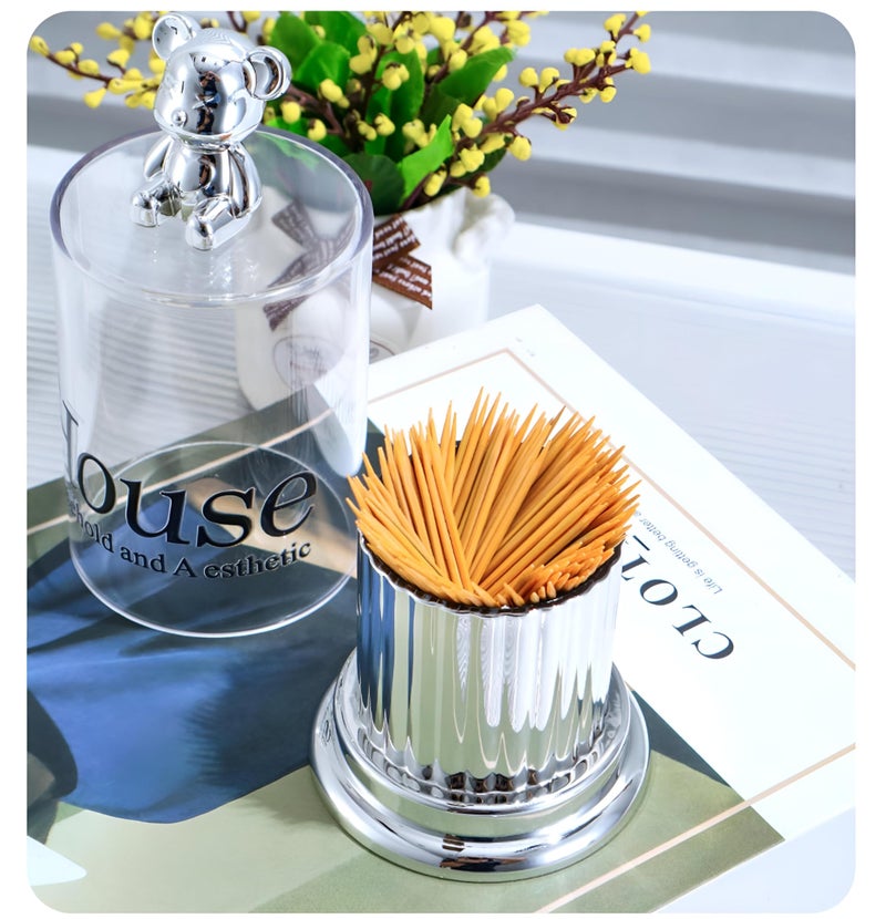 Containers - Half of practical jars equipped with tight covers to organize supplies in the bath - Image 4