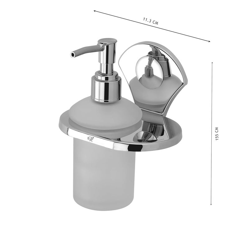 Raxon Innovation Liquid Soap Dispenser Stoneware Bathroom Sanitizer Lotion Shampoo Dispenser Ceramic Handwash Bottle for Kitchen Bathroom AccessoriesRoyal Liquid SOAPDISHPENSERPack of 1 - Image 3