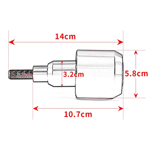 Modeer مودير متوافق مع ياماها MT-07 2014-2024 FZ07 تريسر 700/7/GT دراجة نارية إطار حماية من الاصطدام والانزلاق (رمادي) - Image 2