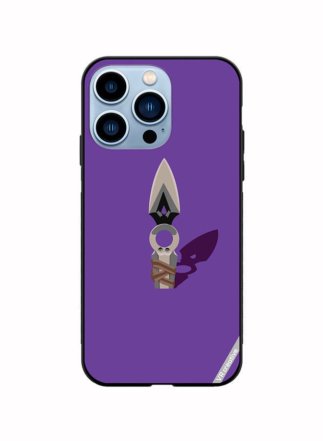 VR CREATIVE Protective Case Cover For Apple iPhone 14 Pro Jett Knife Valorant Design Multicolour - Image 1