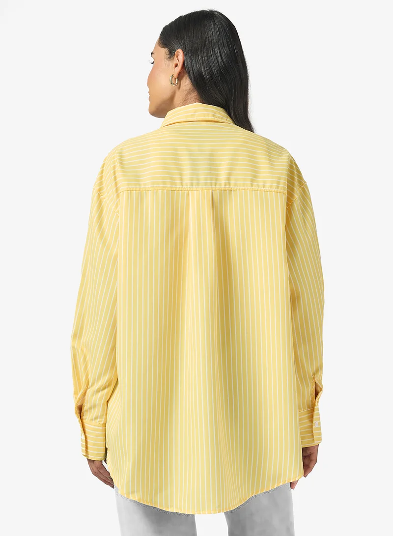 Ginger Pinstripe Oversize Shirt