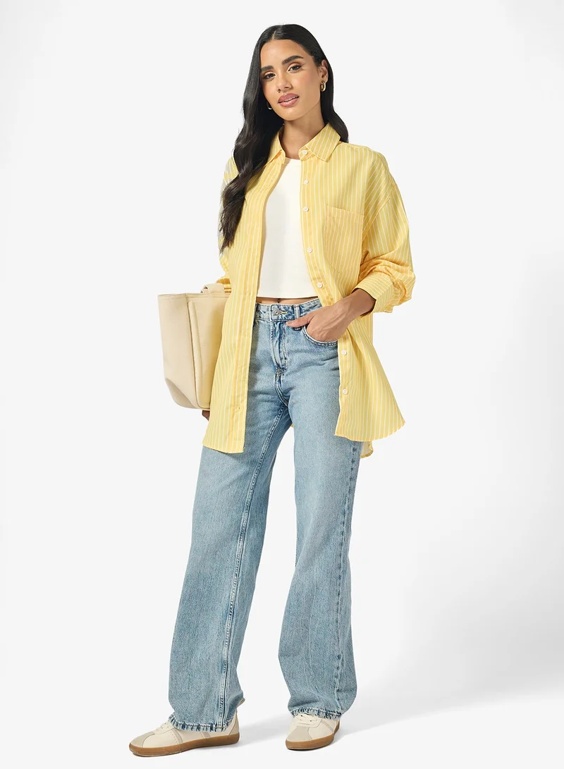 Ginger Pinstripe Oversize Shirt