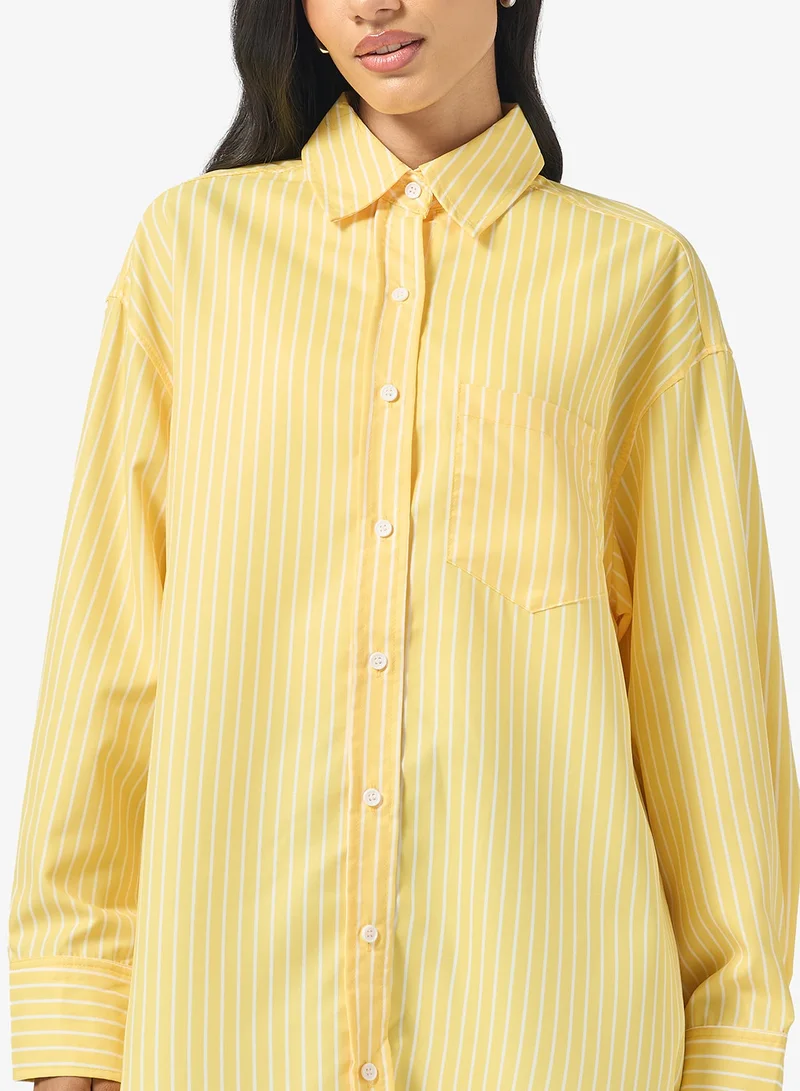 Ginger Pinstripe Oversize Shirt