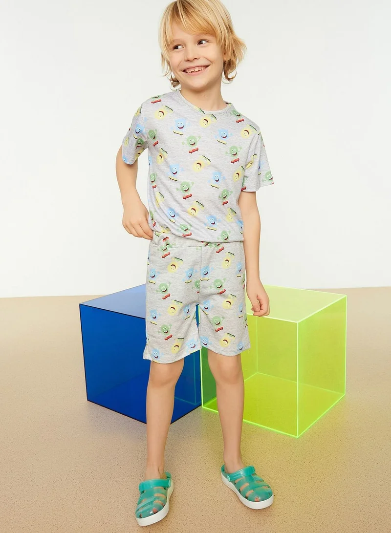 trendyol Kids Little Monster Print Shorts