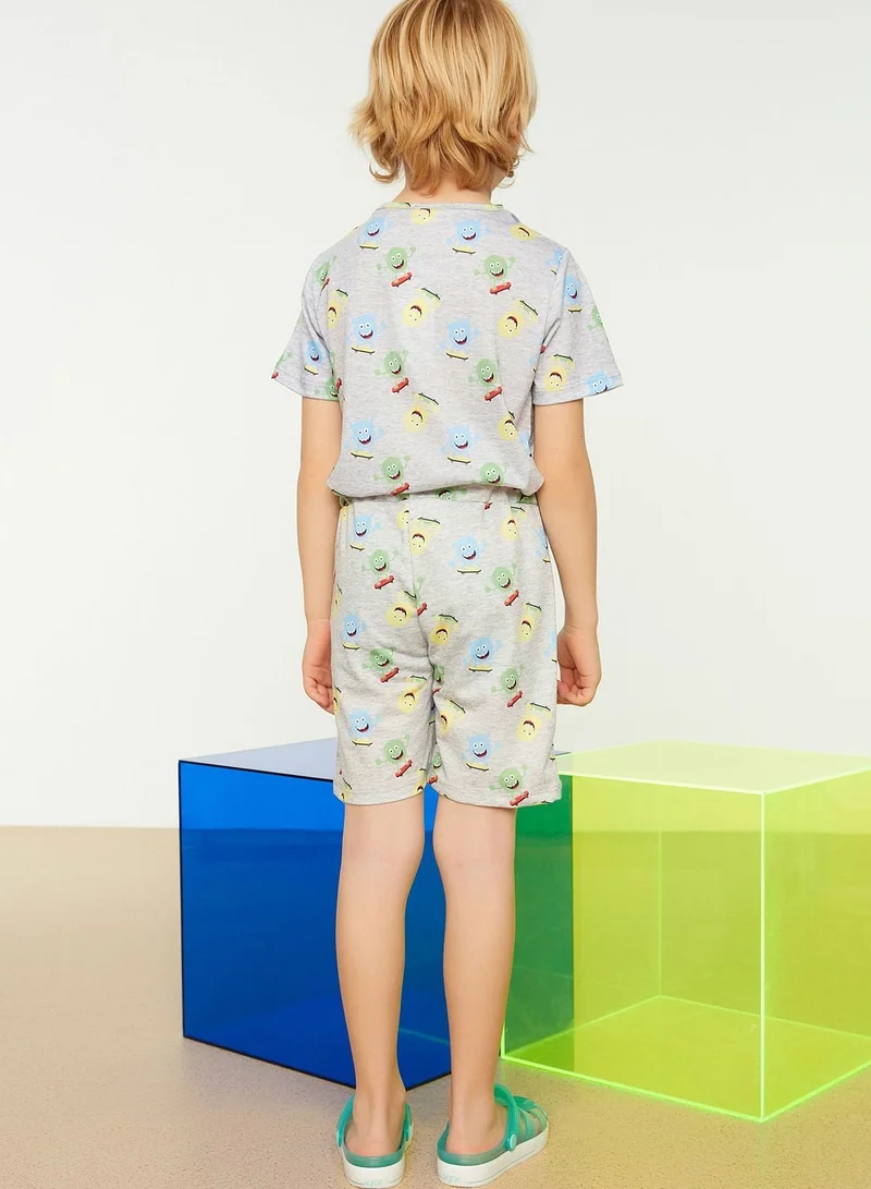 trendyol Kids Little Monster Print Shorts