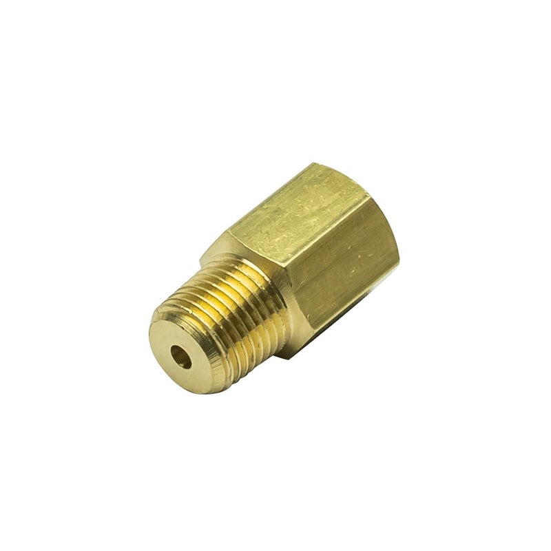 GlowShift 1/8 BSPT Male to 1/8-27 NPT Female Gauge Sensor Sender Thread Adapter Reducer - Image 3