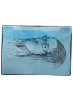 Solo Mc 102 My Clear Bag (Button Closer) A4 Blue (Pack Of 10)  - Image 2