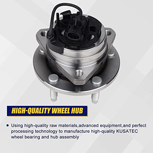KUSATEC 513214 Front Wheel Bearing and Hub Assembly Compatible with Chevy Malibu 04-12, Cobalt/HHR 08-10, Pontiac G6 05-10, Saturn Aura 07-09, 5-Lug w/ABS - Image 3