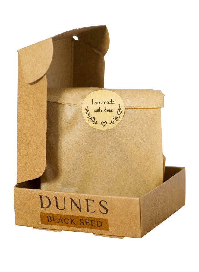 Dunes Natural Soap Dunes Natural Soap Black-Seed Handmade regenerates your skin cells, it contains turmeric that lightens the skin, treats uneven pigmentation, and leaves your skin bright and purified. Plus, get a FREE special gift of a soft bath loofah - Image 2