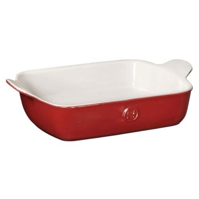 Emile Henry 10.25" x 7" Rectangular Baker | Rouge - Image 1