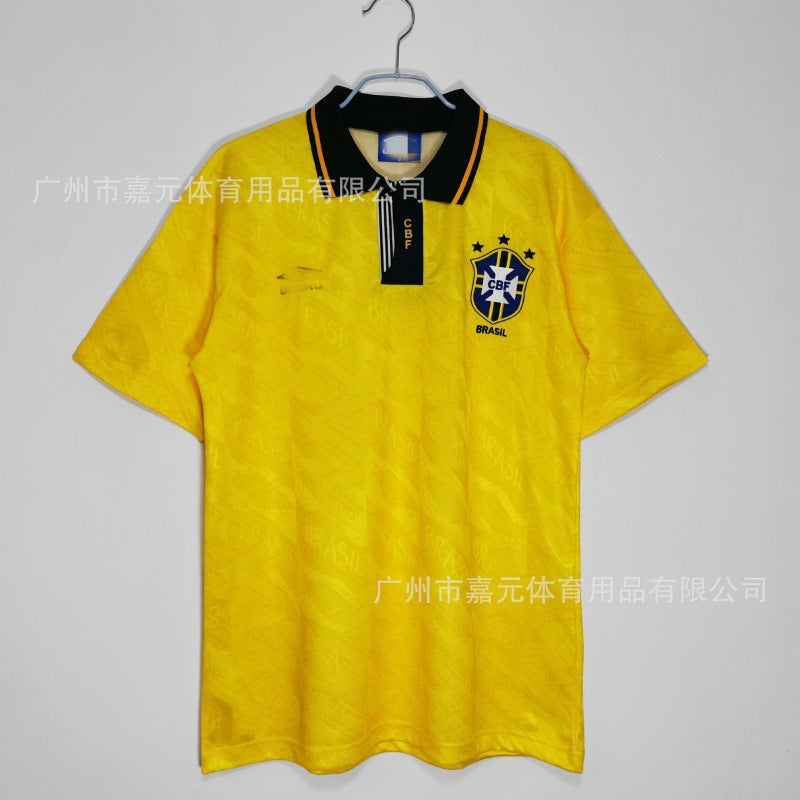 Generic 1991/93 Brazil Retro Soccer Jersey Thai Edition Home court 