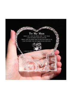 PRINTSHOP4ME Heart Shaped Crystal Gift For Boyfriend&Girlfriend-Engraved Glass Romantic Keepsake For Husband And Wife–Great Gift For Anniversaries,Birthdays,Weddings&Valentine’s Day  - Image 5